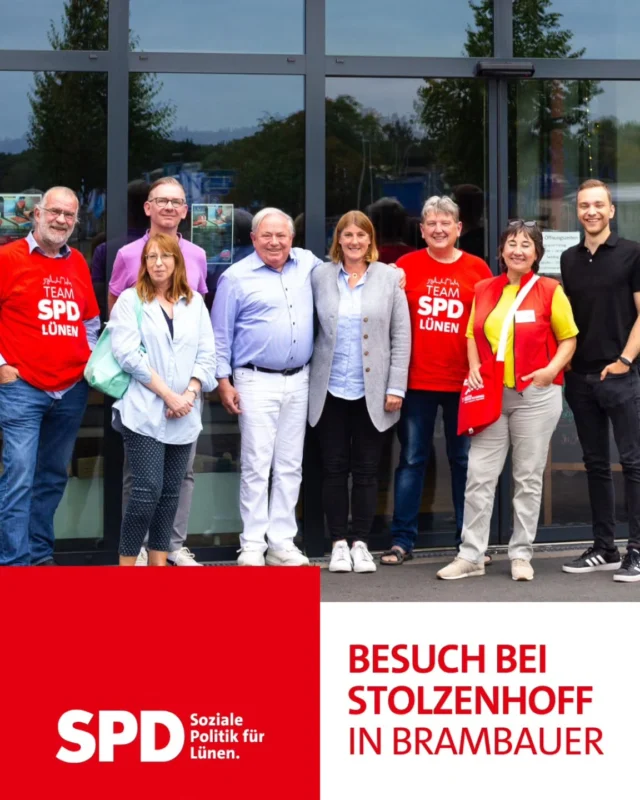 Gemeinsam mit der @spd_brambauer durfte ich als Bürgermeisterkandidatin einen spannenden Austausch mit der Geschäftsführung von @stolzenhoff_meisterfleischerei führen. Das Unternehmen ist ein echtes Aushängeschild für Lünen – wirtschaftlich stark, sozial engagiert und tief mit unserer Stadt verwurzelt. Danke für das offene Gespräch und den wertvollen Einblick in die Herausforderungen und Perspektiven eines Lüner Traditionsbetriebs.

#zusammen #lünen #lünenleben #Wirtschaft #stärken #gestalten #spd #wir #fürdich